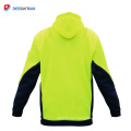 Chaqueta Parka de seguridad para hombre amarillo / naranja Sudadera con capucha y forro polar Jumper Safety Workwear Pockets